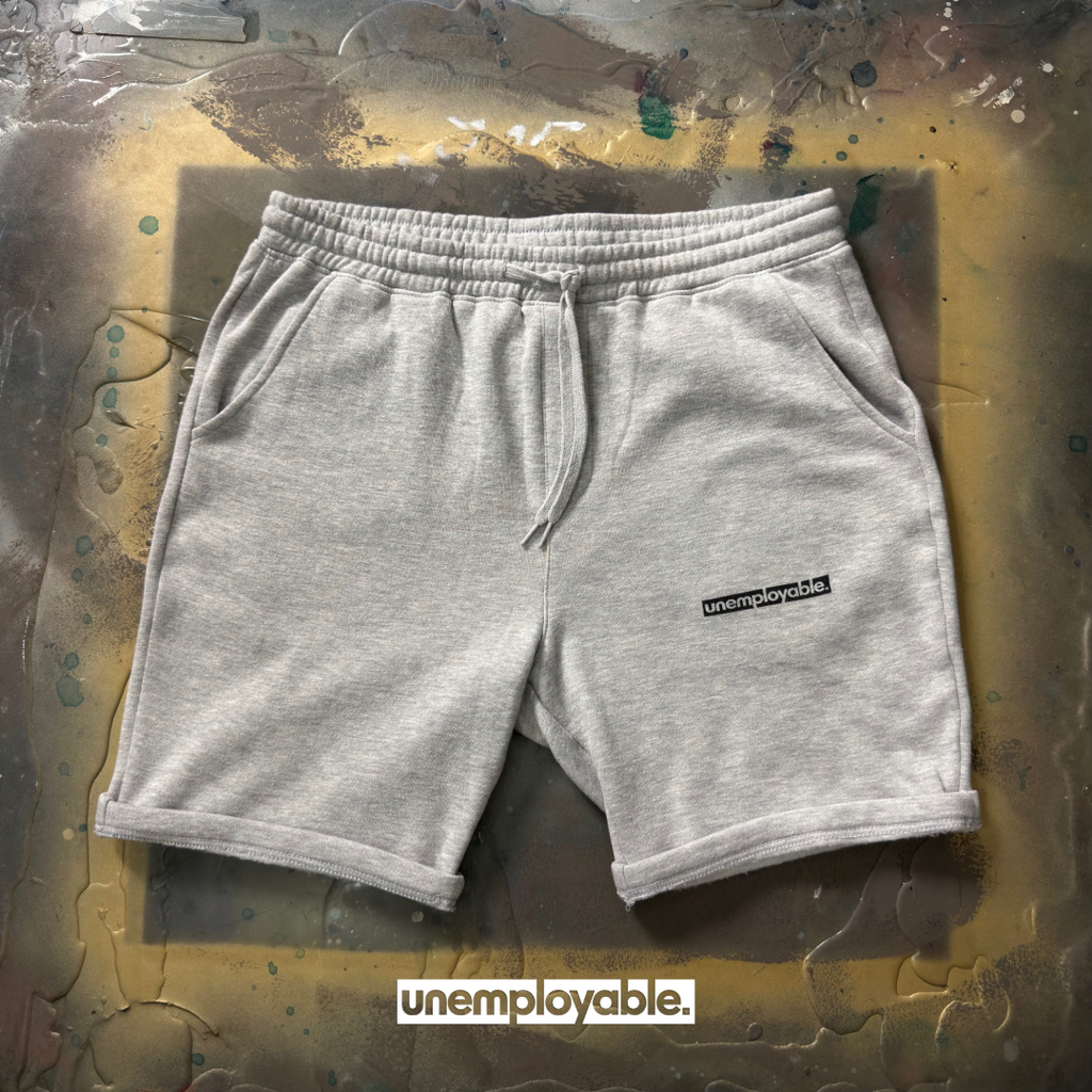 capsule 002 fleece shorts - heather grey