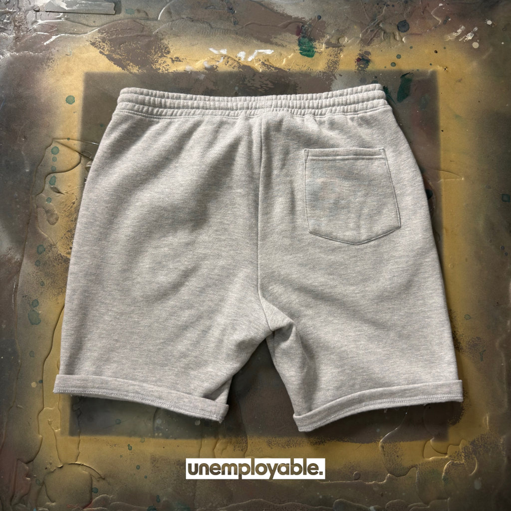 capsule 002 fleece shorts - heather grey