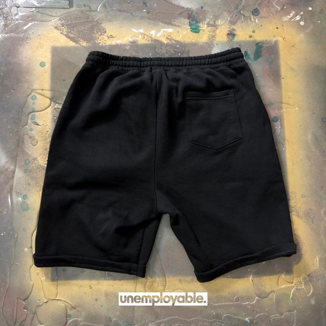 capsule 002 fleece shorts - black